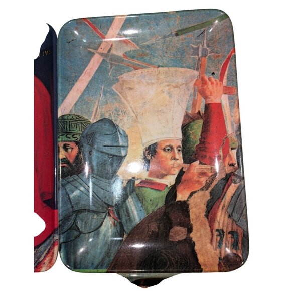 Set Of 4 Decorative Renaissance-Themed Melamine Rectangular Trays Featuring Mona - Picture 2 of 10